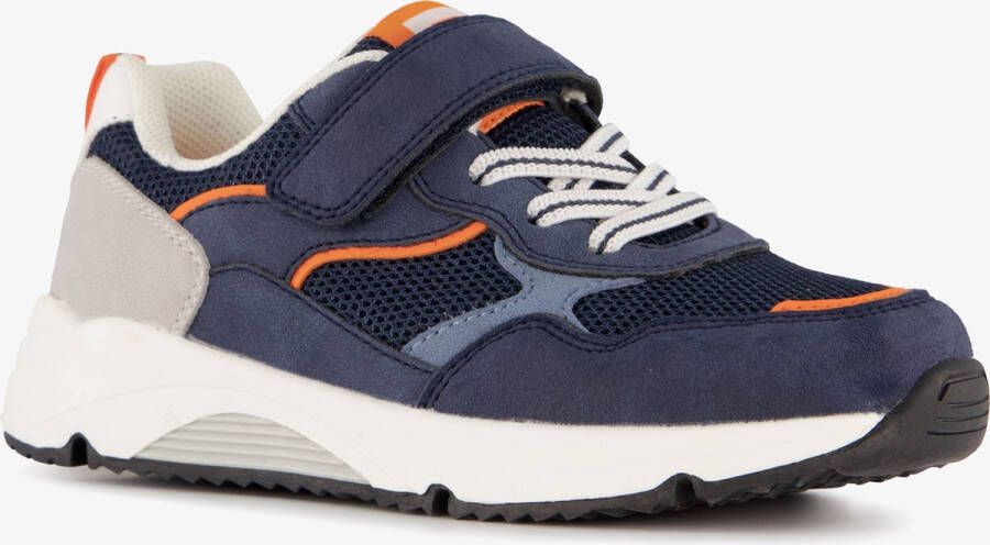 BLUE BOX jongens sneakers blauw oranje