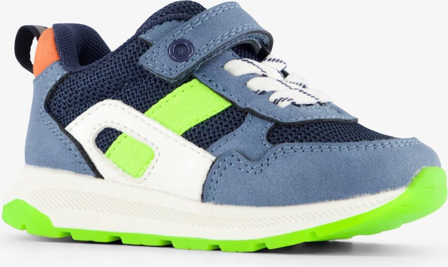 BLUE BOX jongens sneakers blauw groen Uitneembare zool