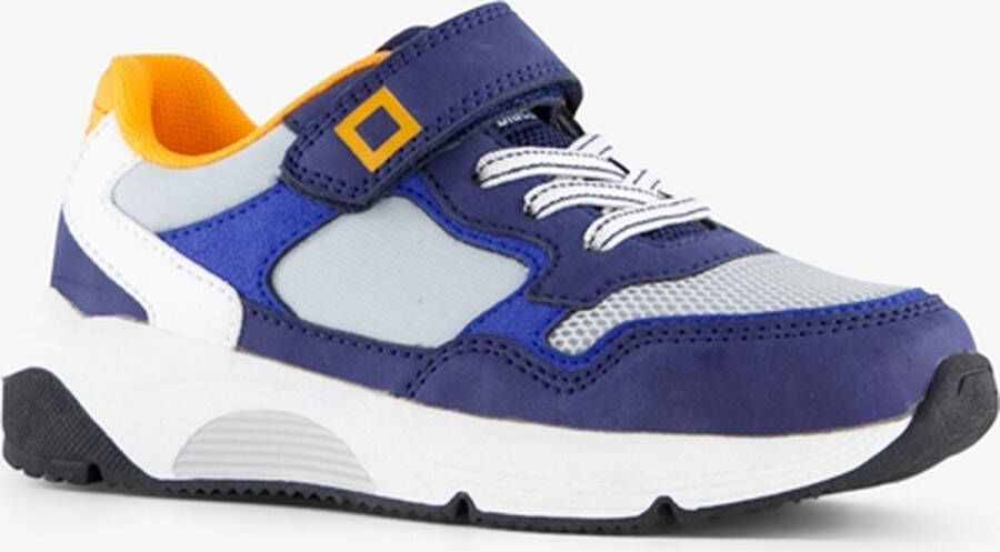 BLUE BOX jongens sneakers blauw oranje Uitneembare zool