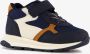 BLUE BOX jongens sneakers donkerblauw cognac Uitneembare zool - Thumbnail 1