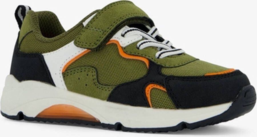 BLUE BOX jongens sneakers groen met oranje details Uitneembare zool - Foto 1