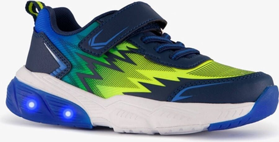 BLUE BOX jongens sneakers met lichtjes neon Blauw Uitneembare zool