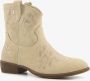 BLUE BOX lage dames cowboy western laarzen beige - Thumbnail 1