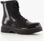 Blue Box lak dames veterboots zwart - Thumbnail 1