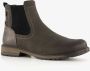 BLUE BOX leren heren chelsea boots grijs - Thumbnail 1