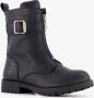 BLUE BOX meisjes boots met ritsen zwart Uitneembare zool - Thumbnail 1