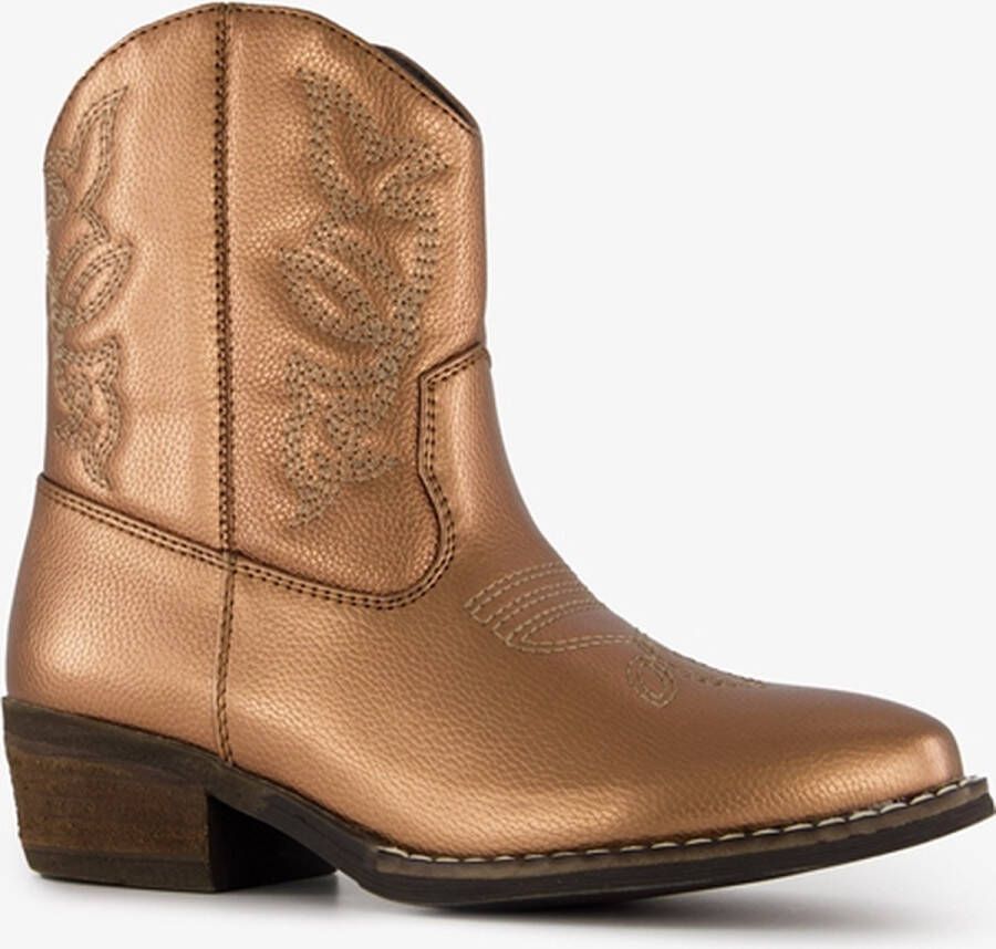 BLUE BOX meisjes cowboy western enkellaarsjes brons