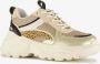 BLUE BOX meisjes dad sneakers beige goud - Thumbnail 1