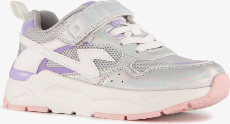 BLUE BOX meisjes dad sneakers metallic pastel Zilver