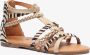 BLUE BOX meisjes sandalen goud zebraprint - Thumbnail 1