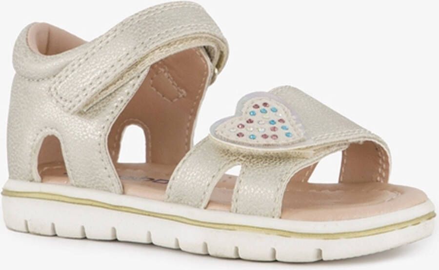 BLUE BOX meisjes sandalen met hartjes goud