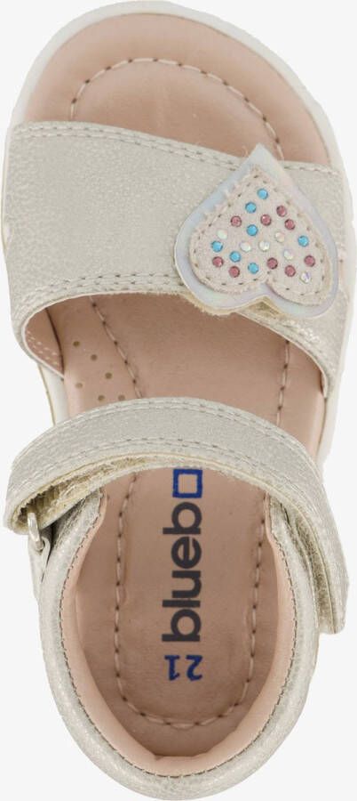 BLUE BOX meisjes sandalen met hartjes goud