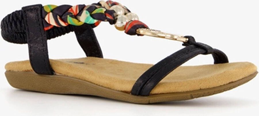 BLUE BOX meisjes sandalen met kralen Zwart