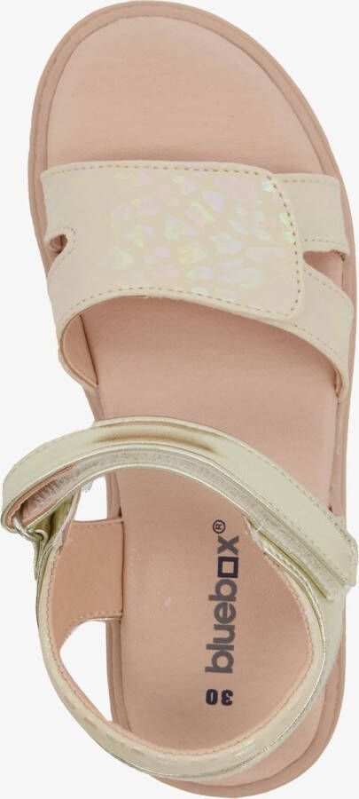 BLUE BOX meisjes sandalen met luipaardprint goud