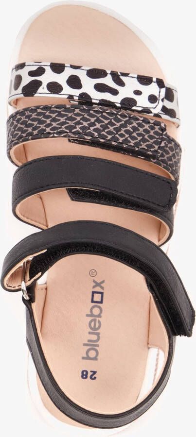 BLUE BOX meisjes sandalen met luipaardprint zwart