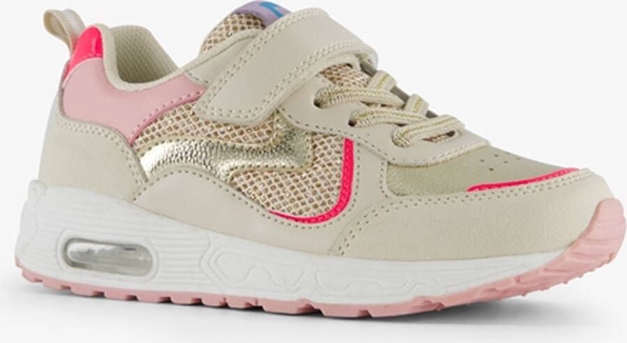 BLUE BOX meisjes sneakers beige met airzool