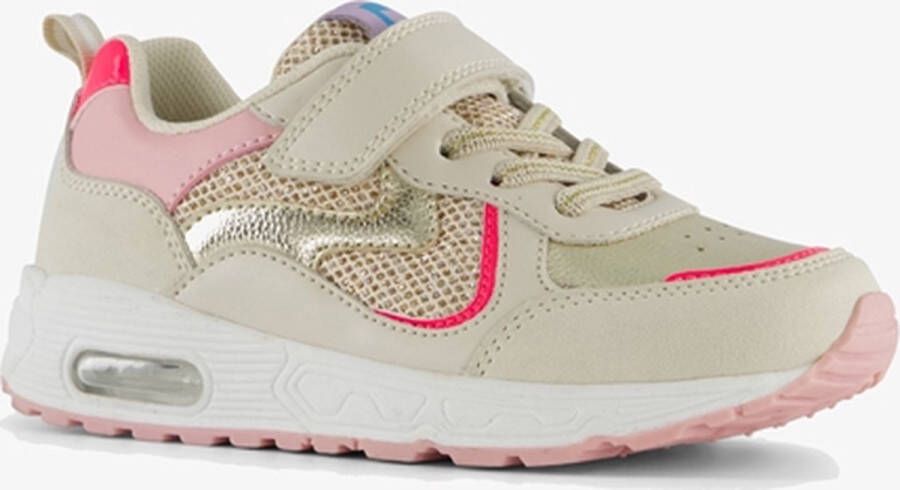 BLUE BOX meisjes sneakers beige met airzool