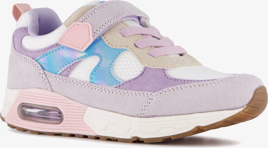 BLUE BOX meisjes sneakers met airzool pastel paars Uitneembare zool