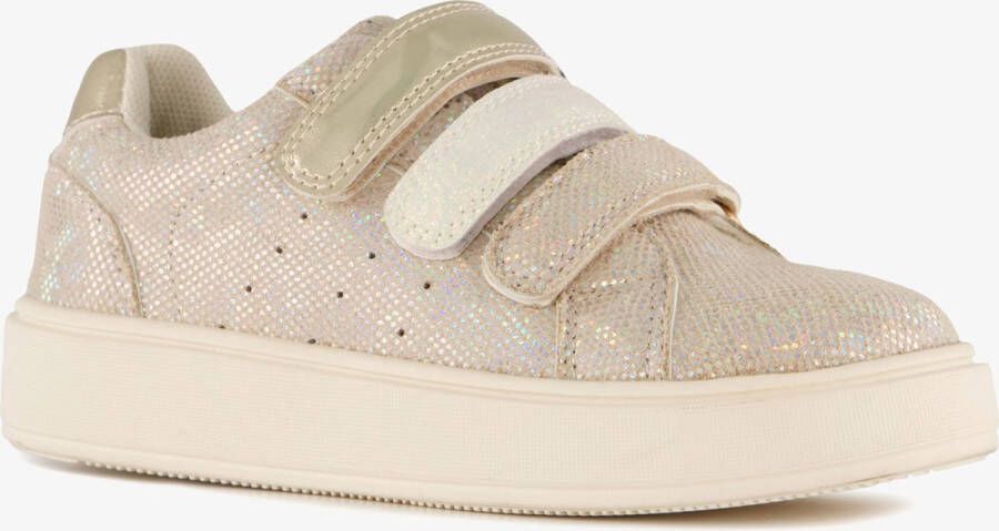 BLUE BOX meisjes sneakers met glitters goud