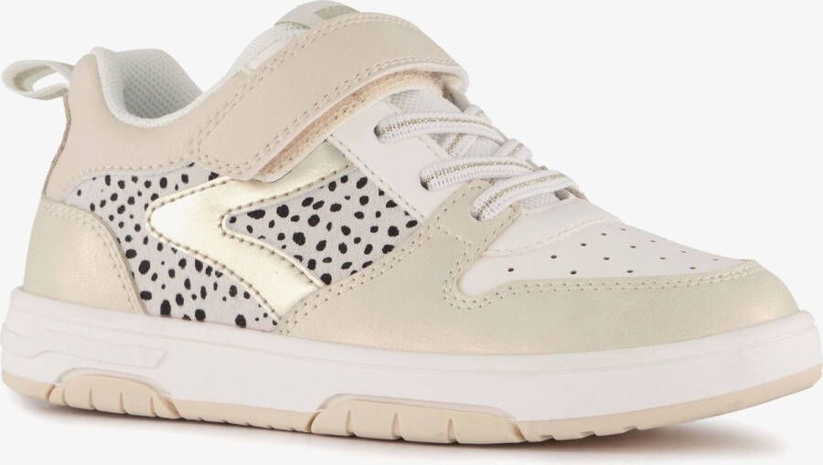 BLUE BOX meisjes sneakers met luipaardprint beige