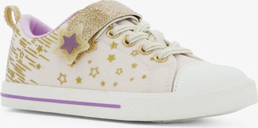 BLUE BOX meisjes sneakers wit met glitters Uitneembare zool