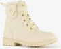 BLUE BOX meisjes veterboots met tasje beige - Thumbnail 1