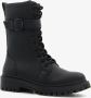 BLUE BOX meisjes veterboots zwart met gesp Uitneembare zool - Thumbnail 1