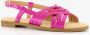 BLUE BOX metallic dames sandalen fuchsia roze - Thumbnail 1