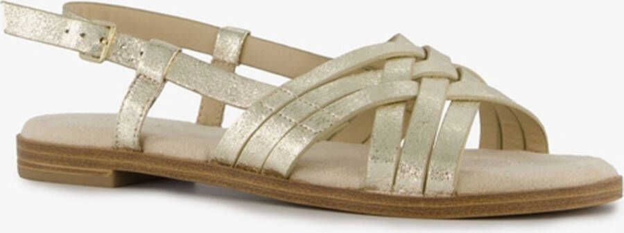 BLUE BOX metallic dames sandalen goud