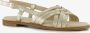 BLUE BOX metallic dames sandalen goud - Thumbnail 1