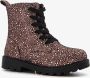 BLUE BOX metallic meisjes veterboots met stipjes Roze - Thumbnail 1