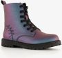 BLUE BOX metallic meisjes veterboots petrol Blauw - Thumbnail 1