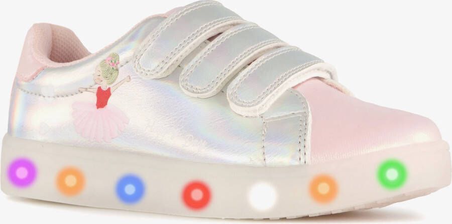 BLUE BOX metallic sneakers met lichtjes zilver