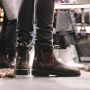 Blundstone 500 Stout Bruin Leren Zwarte Enkellaarsjes Fashionwear Volwassen - Thumbnail 2