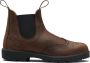 Blundstone Chelsea Boots #2444 Brogued Antique Brown Leather (Classics Series) Brown-6.5UK - Thumbnail 4