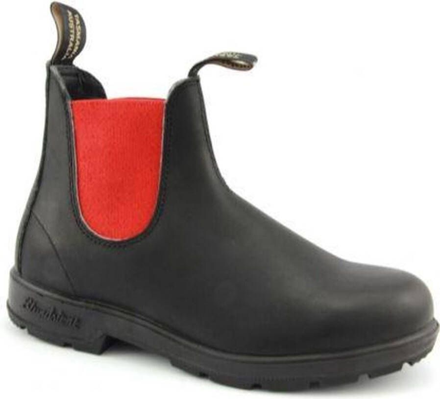 Blundstone Stiefel Boots #508 Voltan Leather Elastic (550 Series) Voltan Black Red-4.5UK