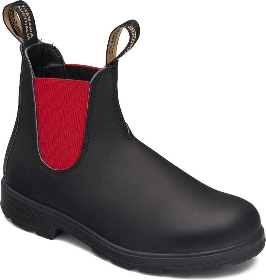 Blundstone Stiefel Boots #508 Voltan Leather Elastic (550 Series) Voltan Black Red-4.5UK