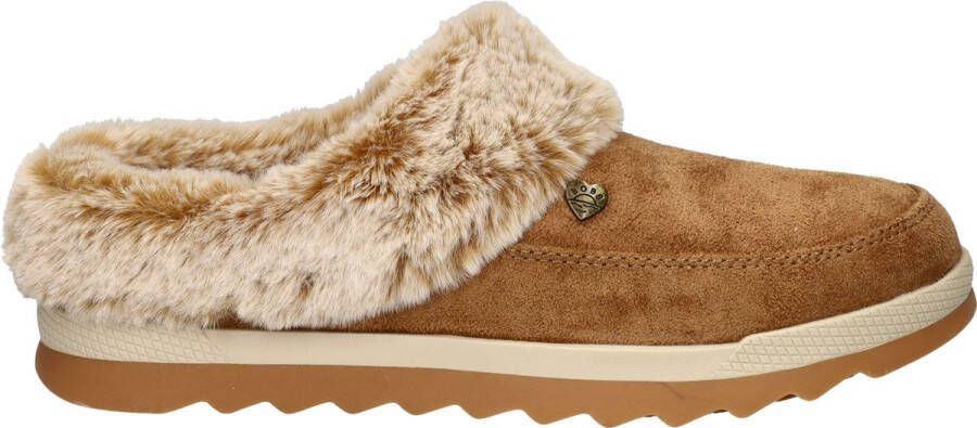 Bobs Bob's Skechers Cozy Chill dames pantoffels Cognac