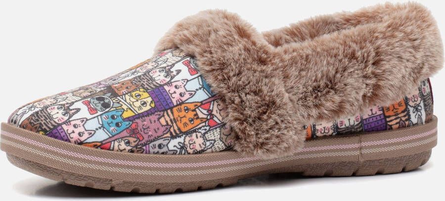 Skechers Pantoffels TOO COZY CHIC CAT met grappige poezenprint - Foto 2