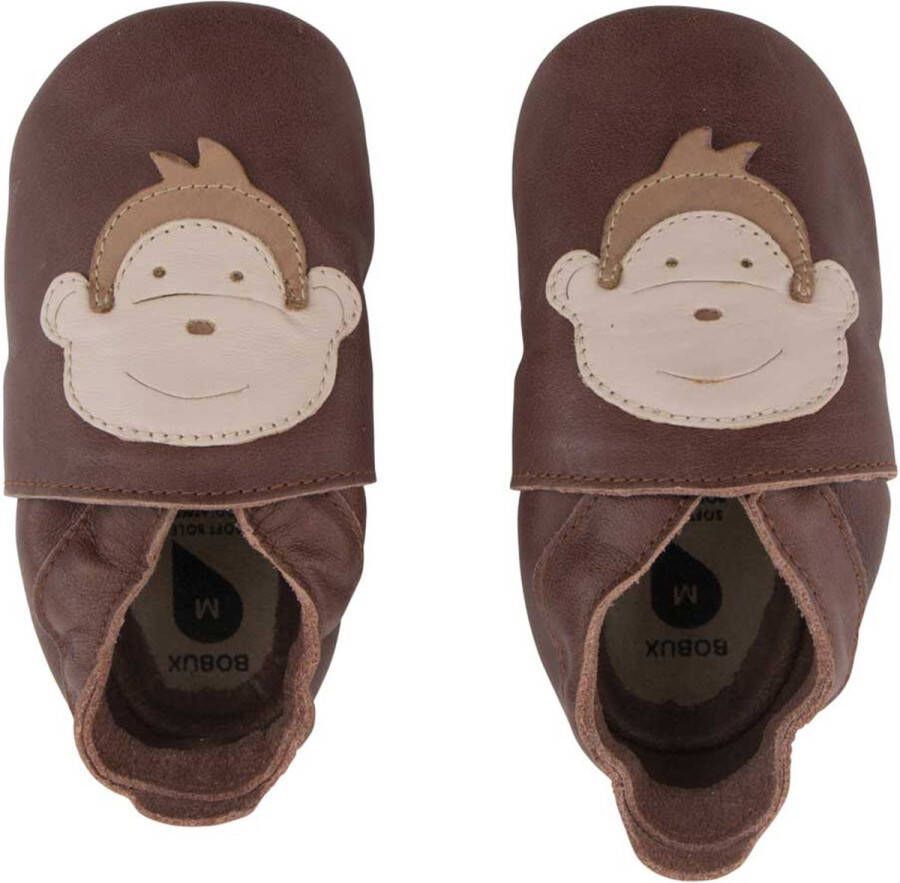 Bobux Baby slofjes Soft Soles Monkey Chocolate M