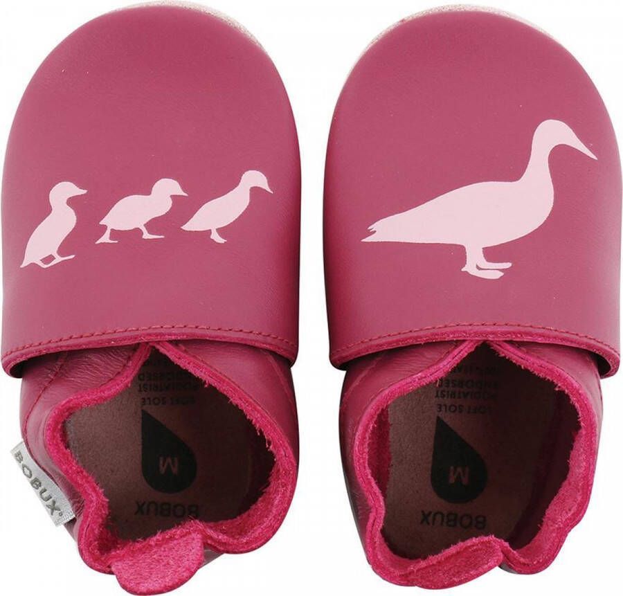 Bobux babyslofjes cerise duck print