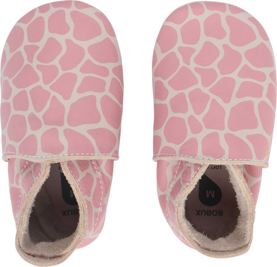 Bobux Babyslofjes Soft Soles Milk Giraffe Print Medium