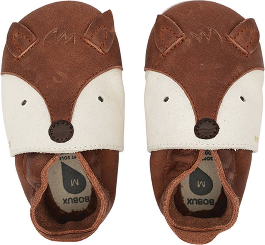 Bobux Soft Soles Lederen Babyslofjes Foxy Toffee