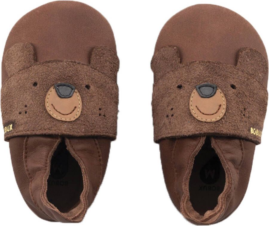 Bobux Soft Soles Baby Slofjes Leer Papa Bear Toffee