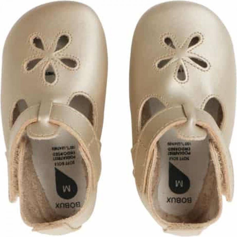 Bobux Soft Soles Baby Slofjes Leer Gold Girl Sandal