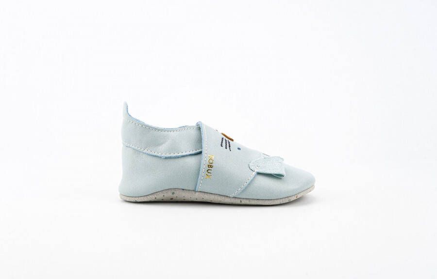 Bobux Soft Soles Lederen Babyslofjes Hopsy Seafoam