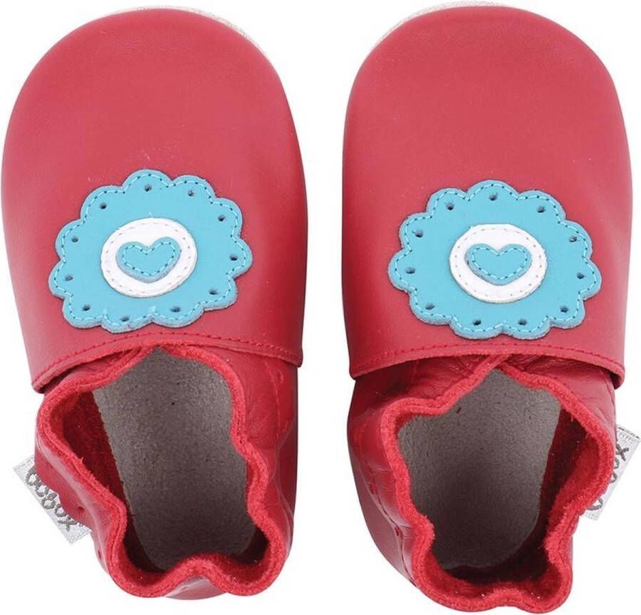 Bobux Soft Soles Red dolie Babyslofjes