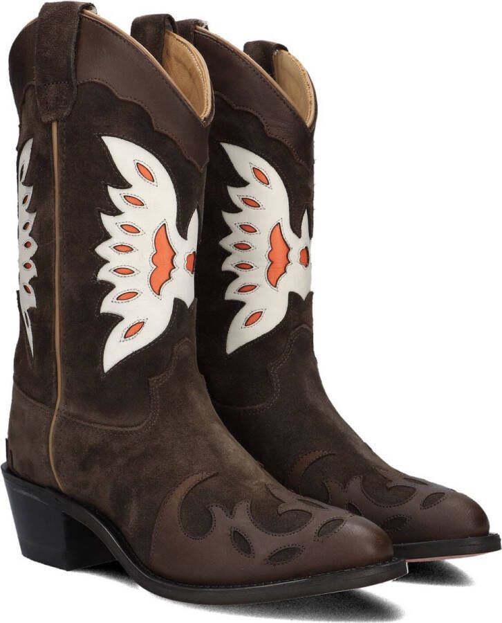 Bootstock Eagle Brown Laarzen Suède Meisjes Bruin