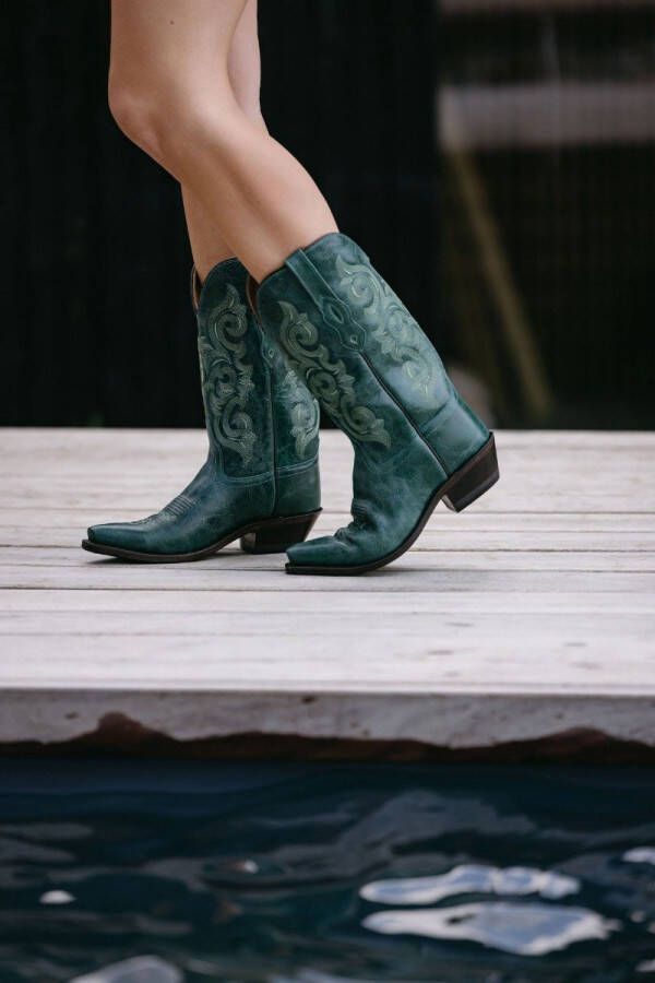 Bootstock GREEN GRASS Cowboylaarzen Western laarzen Cowboy boots Meisje Green 39 (671270214239)