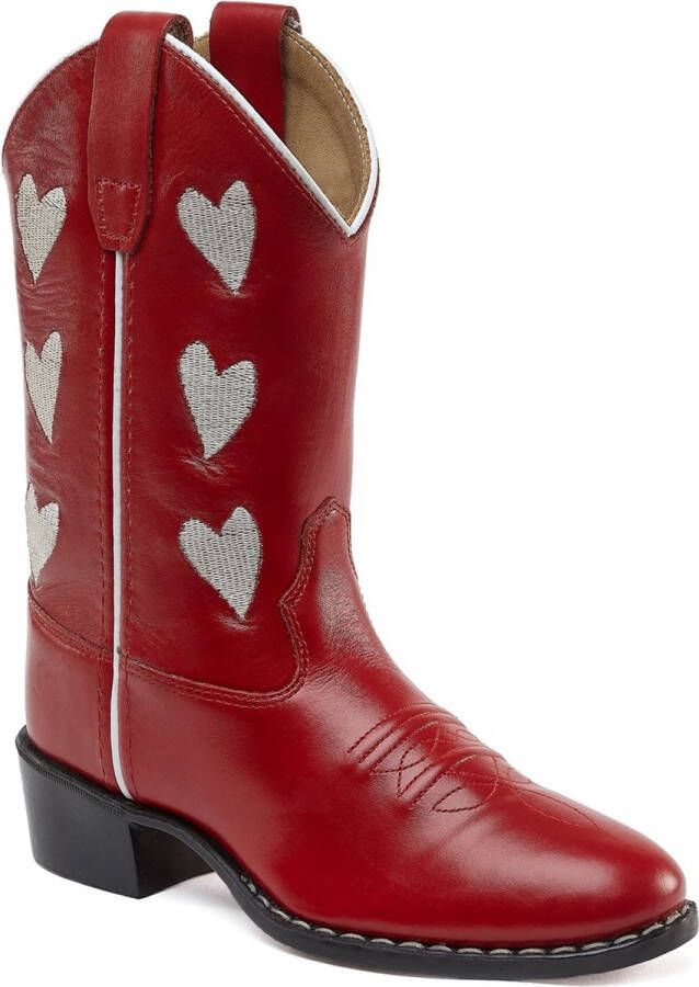 Bootstock HEARTS ROOD Cowboylaarzen Western laarzen Cowboy boots Rood 39 (671270199406)